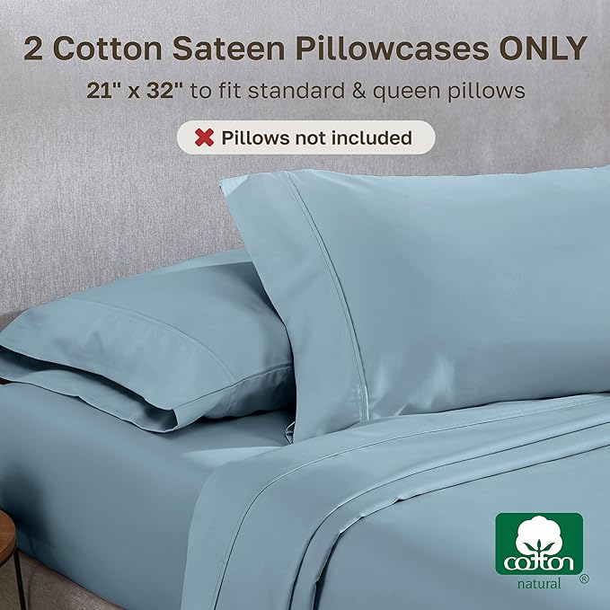 California Design Den Standard Queen Size Pillowcase Set - Image 3