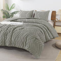 Andency Medium Grey California King Comforter Set, Boho Cal King Soft Warm by Andency