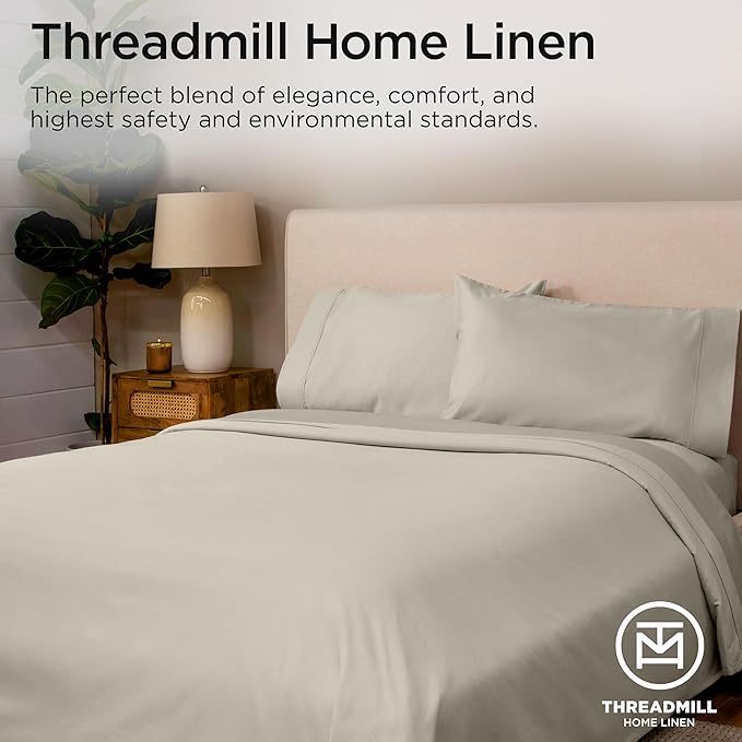 Threadmill King Size Sheets | 800 Thread Count King Bed Sheets Set - Image 7