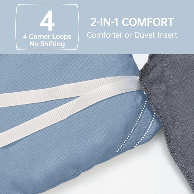 MUXHOMO King Size Comforter Set, All Season Ultra Soft Down Alternative Bedding - Image 6