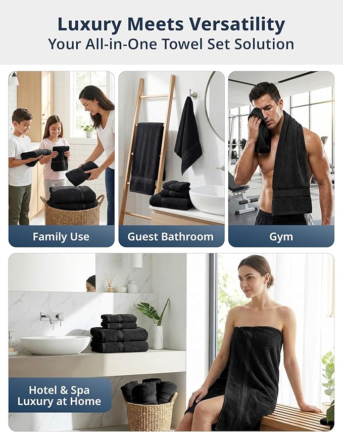 LANE LINEN 12 Piece Premium Towels - Image 8