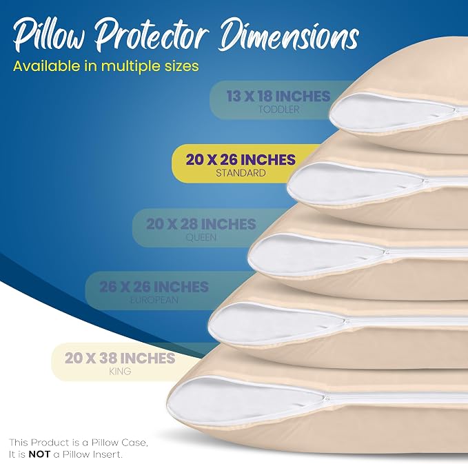 Utopia Bedding Premium 100% Waterproof Pillow Protectors - Image 2