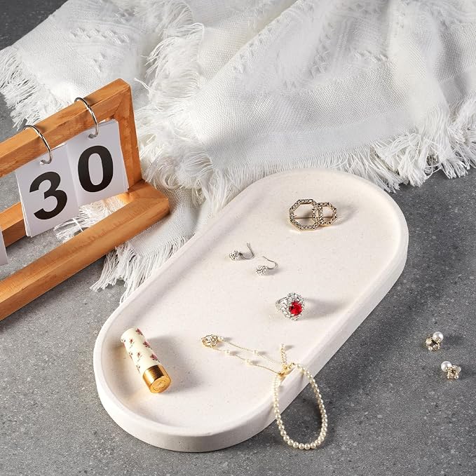 Koville Creamy White Marble Tray - Image 5
