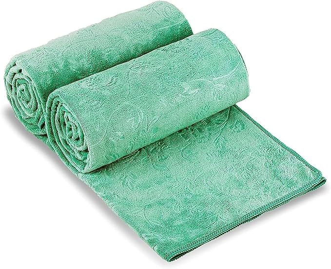 JML Extra Large Bath Sheets, 2 Pack, Microfiber Absorbent & Quick Dry Bath by JML