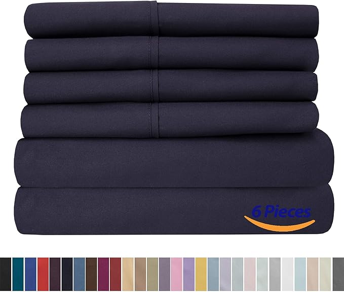 Queen Sheets Navy - Image 6