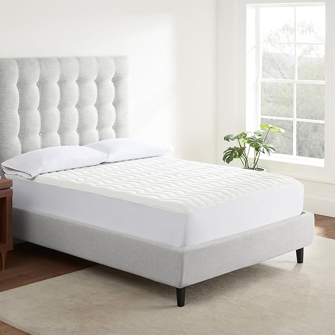 Serta Air Dry Basic Comfort Performance Fabric Quilted Mattress Pad, Cooling by Serta