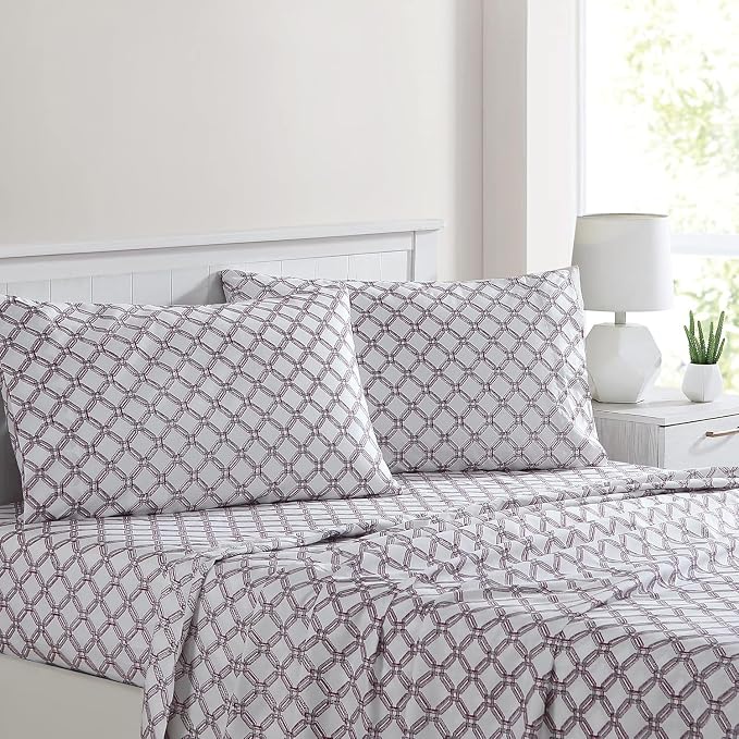 Modern Threads Printed 3-Piece Extra Soft Bedding Sheets & Pillowcase Set - Image 2