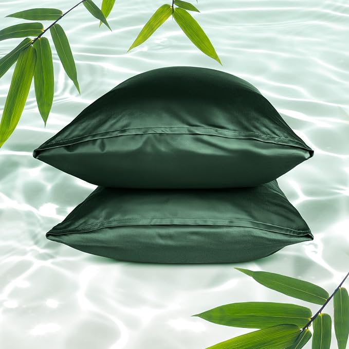 Bare Home 100% Rayon Made from Bamboo Luxury Standard Size Set of 2 Cooling by BareHome