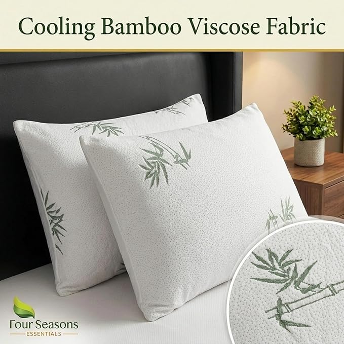 Four Seasons Essentials King Size Waterproof Pillow Protectors - Image 2