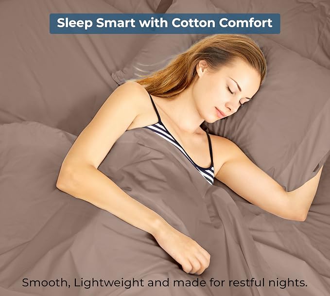Royale Linens 100% Organic Cotton Full Flat Sheet Only - Image 9