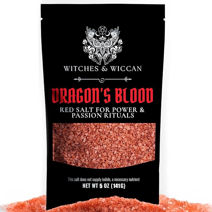 Red Dragon’s Blood Sea Salt for Power, Passion & Protection – Natural Real Salt by WitchesandWiccan