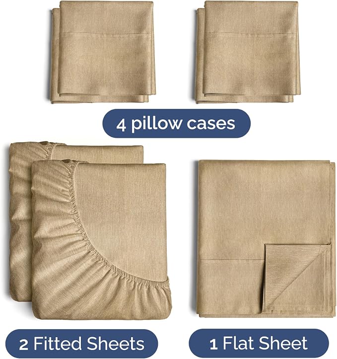 Split King Sheets Set 7 Piece - Image 2