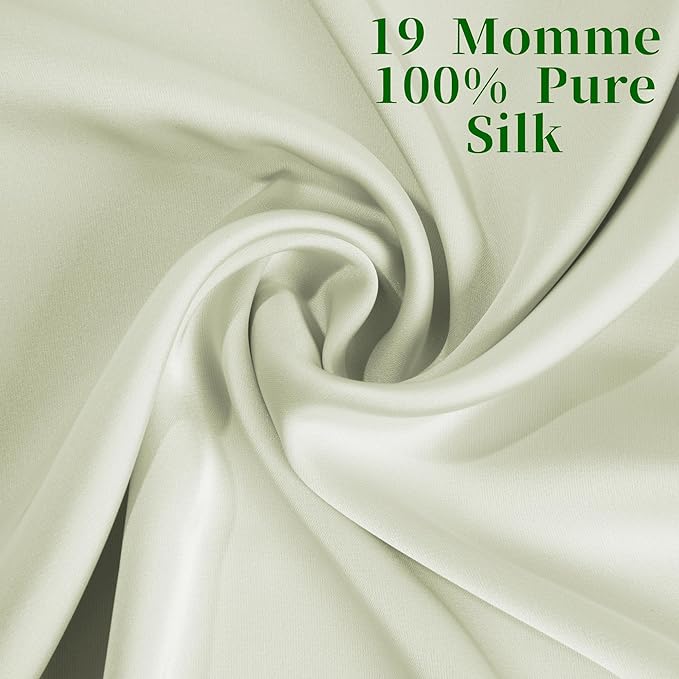 Silk Pillowcase for Hair and Skin, Soft Breathable Smooth Cooling Mulberry Silk - Image 2