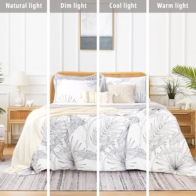 LEMIROE Botanical Cotton Comforter King Size - Image 6