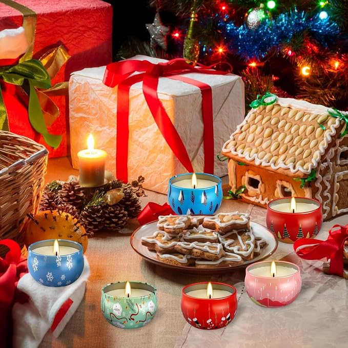 WPONSZU 24 Pack Christmas Scented Candles Gift Set - Image 4