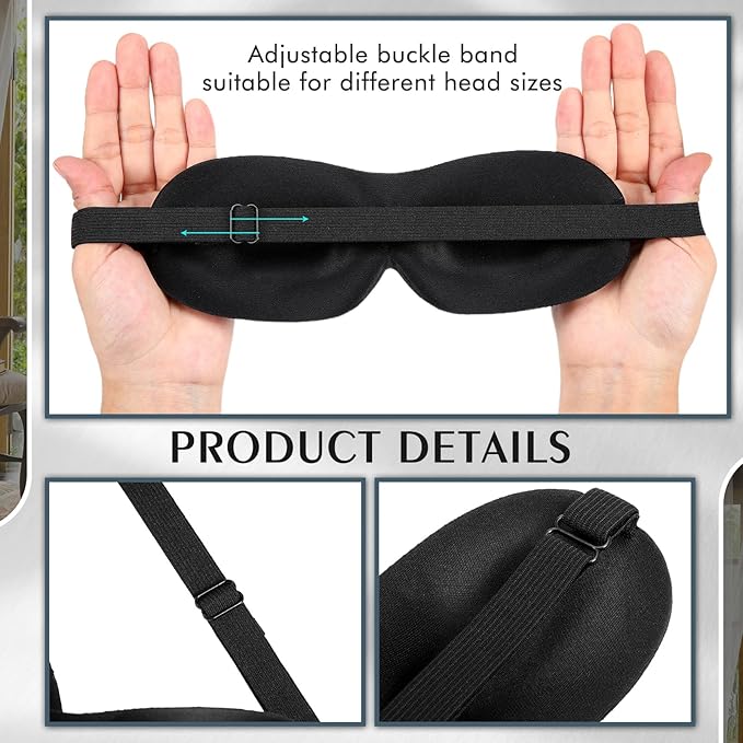 Bonuci 20 Pack Sleep Mask Blackout 3D Eye Mask - Image 3