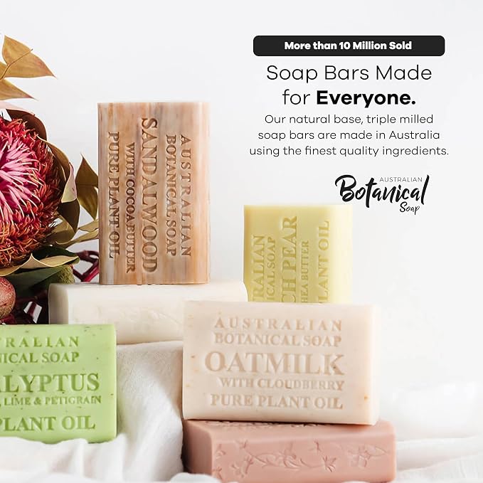 Australian Botanical Soap Goat Milk Soap Collection, 6.6 oz Bars, Goats Milk - Image 8