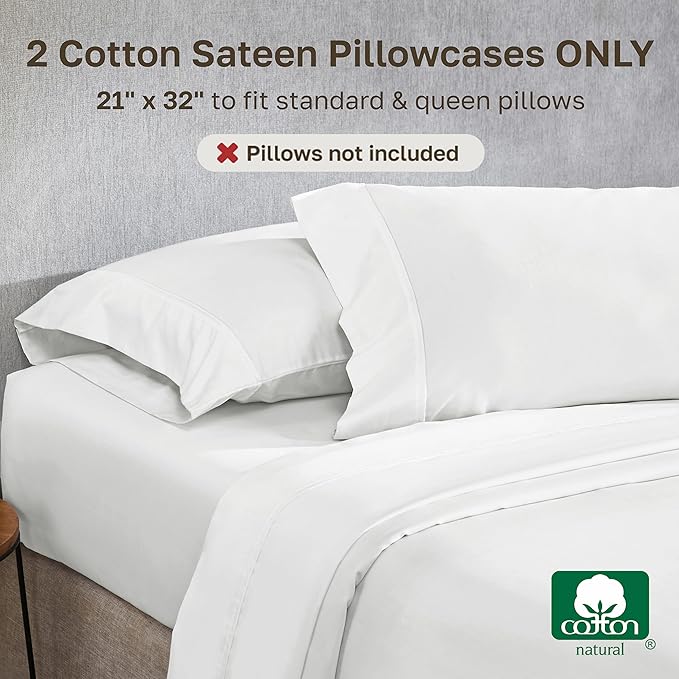 California Design Den Standard Queen Size Pillowcase Set - Image 3