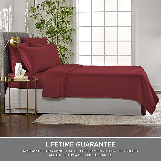 King Pillowcases by Pure Bamboo, Genuine 100% Organic Viscose Derived from - Image 6
