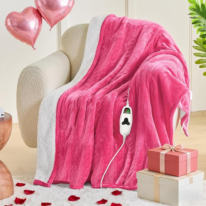greenoak Heated Blanket Electric Throw 50"X60", Heating Blanket - Image 8