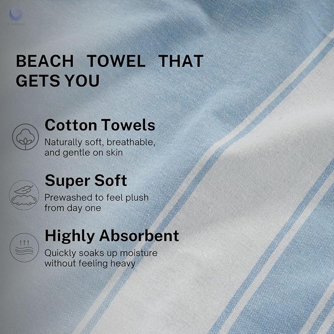 Cotton Turkish Beach Towel - Image 5