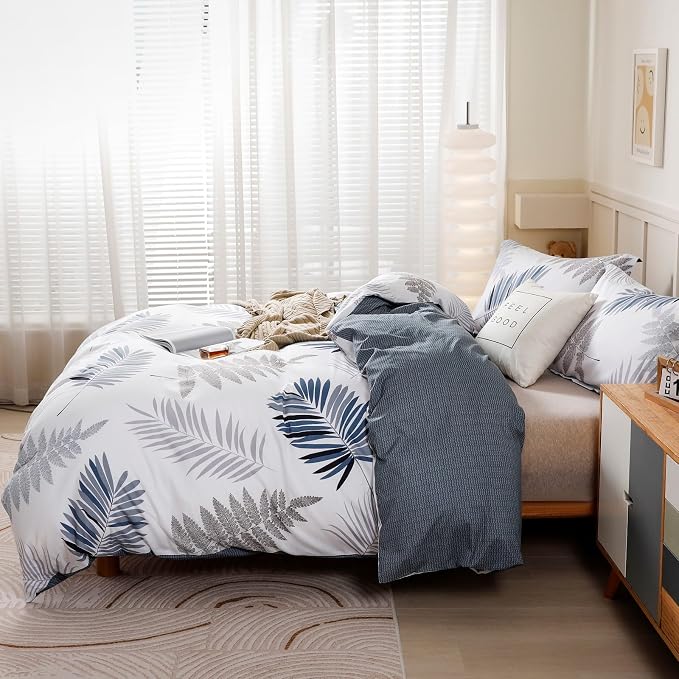 OAITE Duvet Cover Set, 100% Cotton Comforter Cover - Image 4