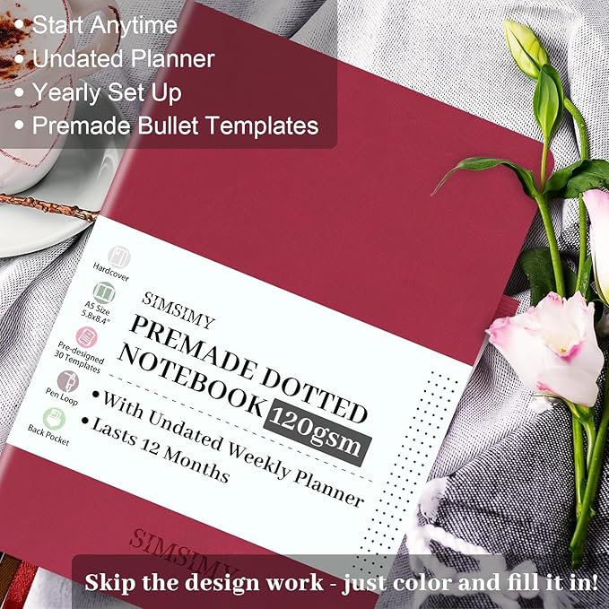 Premade Dotted Journal Notebook - Image 2
