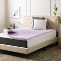 LUCID Lavender Infused 2 Inch Memory Foam Mattress Topper by Lucid