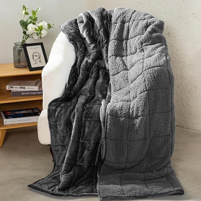 Aemicion Sherpa Fluffy Weighted Blanket - Image 5