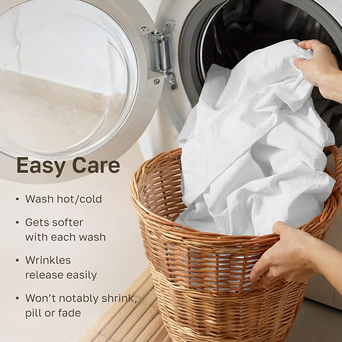 California Design Den Soft 100% Cotton Twin Size Bed Sheets Set, 400 Thread - Image 8