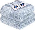Sealy Electric Blanket Queen Size, Dual Control Soft Sherpa Heated Blanket by Sealy