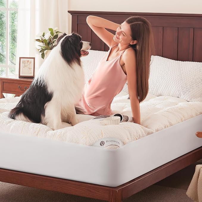 PRIMESOFT 100% Waterproof Twin XL Size Mattress Topper, Thick Pillow Top - Image 7