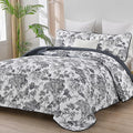 WONGS BEDDING Botanical Quilt Set Queen Size by WONGSBEDDING