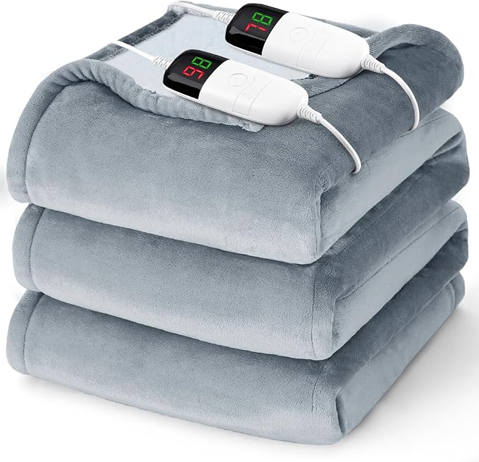 Heated Electric Blanket Queen Size by BOMOVA