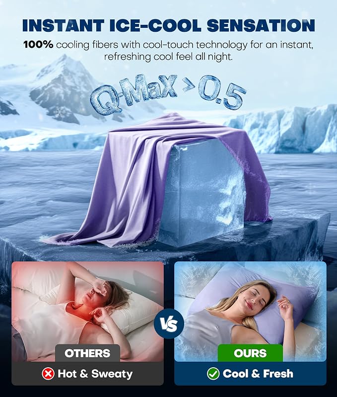 Ultra-Chill Cooling Pillowcase Set of 2 - Image 2