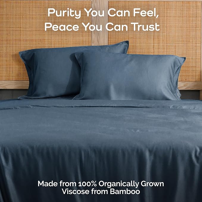 Pillow Cases Queen Size Set of 2 Pillowcases 100% Viscose from Bamboo Cooling - Image 2