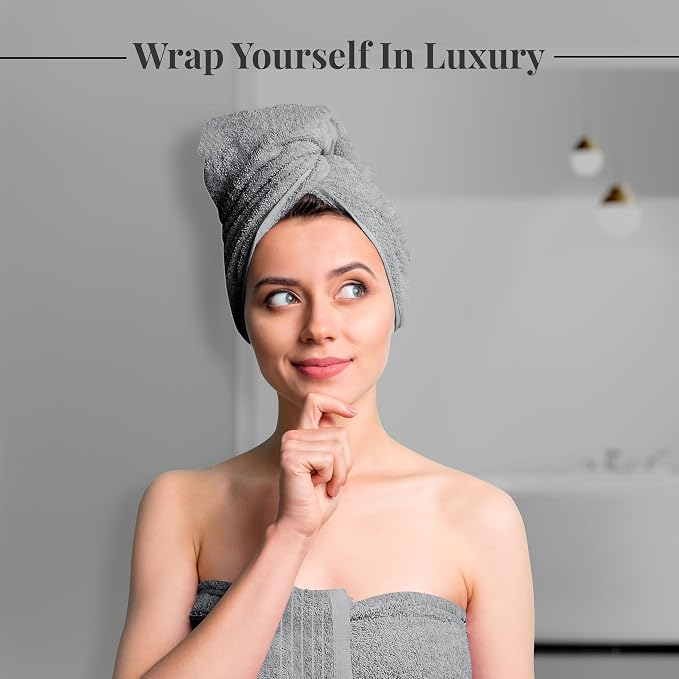 Tens Towels Pack of 8 Towels Set, 2 Extra Large Bath, 2 Hand, 4 Washcloths - Image 3