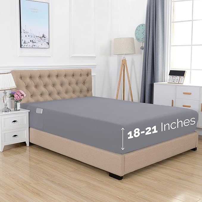 Elegant Comfort 1500 Premium Hotel Quality 18-21 Inches Deep by ELEGANTCOMFORT