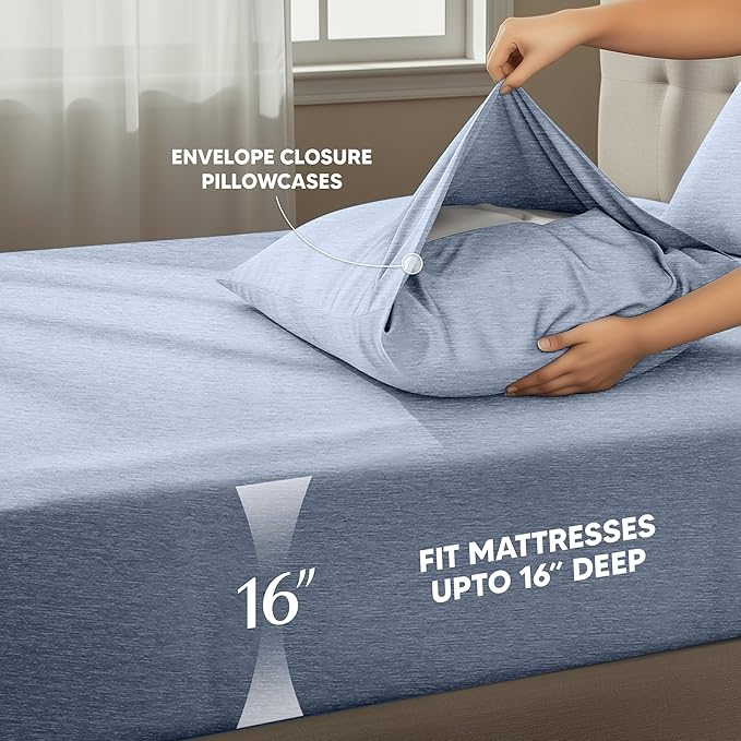 Utopia Bedding Queen Size Sheet Set – 4 Piece Bed Sheets, Soft and Breathable - Image 4
