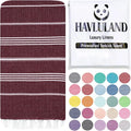 HAVLULAND Turkish Beach Towels, Oversized 40"x72" Turkish Bath Towel, Highly by Havluland