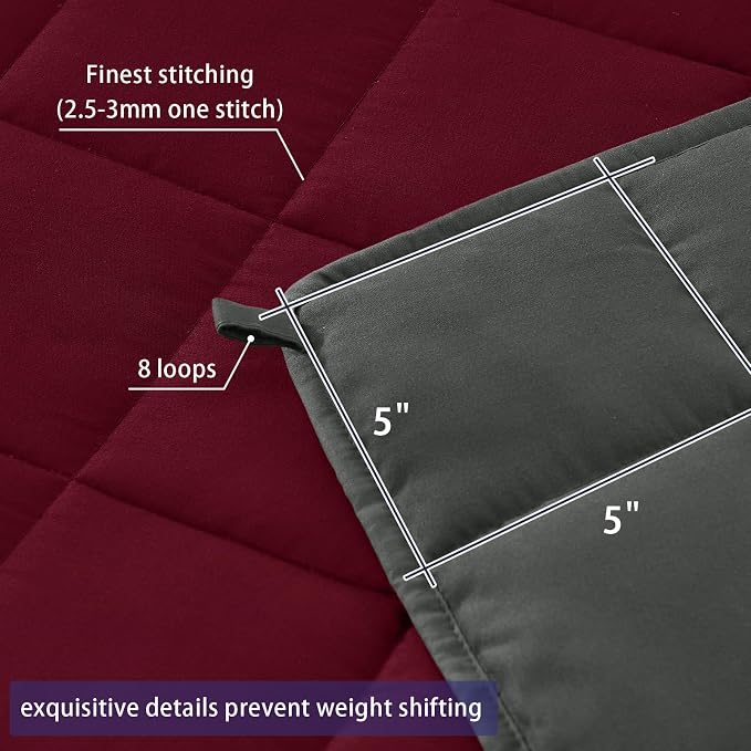 King Size Weighted Blanket for Adults Cooling Heavy Blanket for Sleeping - Image 6