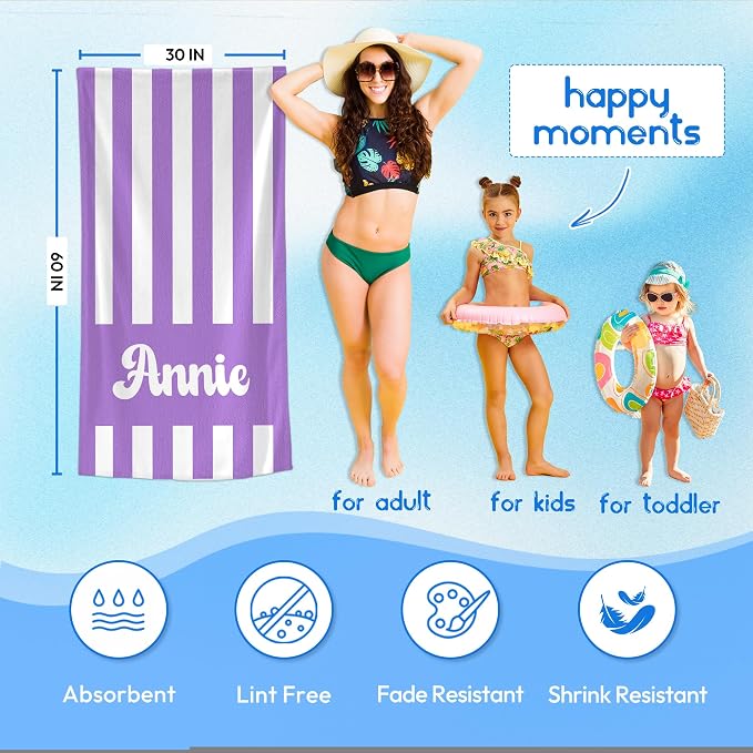 JML Personalized Beach Towel - Image 3
