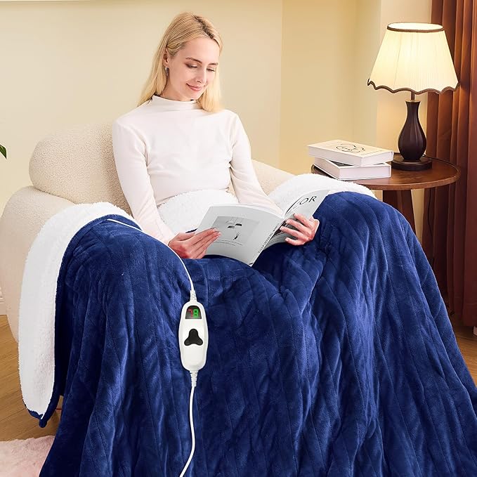 greenoak Heated Blanket Electric Full 72"X84", Heating Blanket by Greenoak