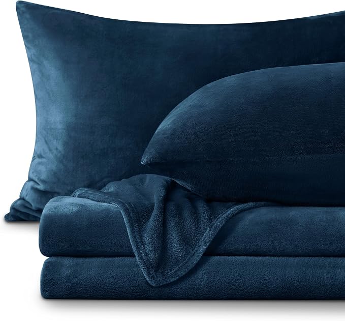 BEDELITE Flannel Sheets Full Size Navy by BEDELITE