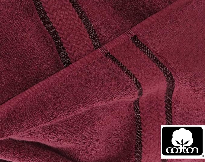 Cotton Craft Ultra Soft 4 Pack Oversized Extra Large Bath Towels 30x54 Burgundy - Image 6