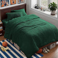 Zzlpp Twin Comforter Set 5 pieces, Emerald Green Tufted Bed in a Bag by ZZLPP