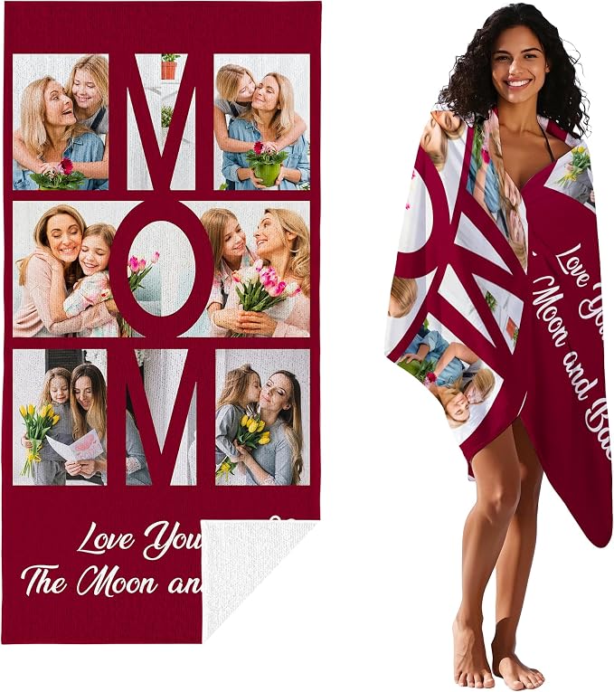 JML Mothers Day Birthday Gifts for Mom from Daughter Son, Personalized Beach - Image 3