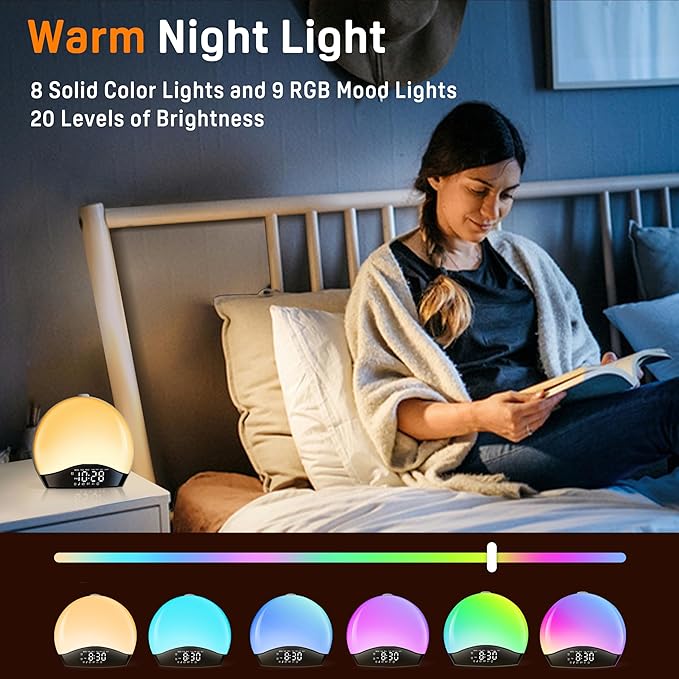 JALL Sunrise Alarm Clock for Bedrooms - Image 2