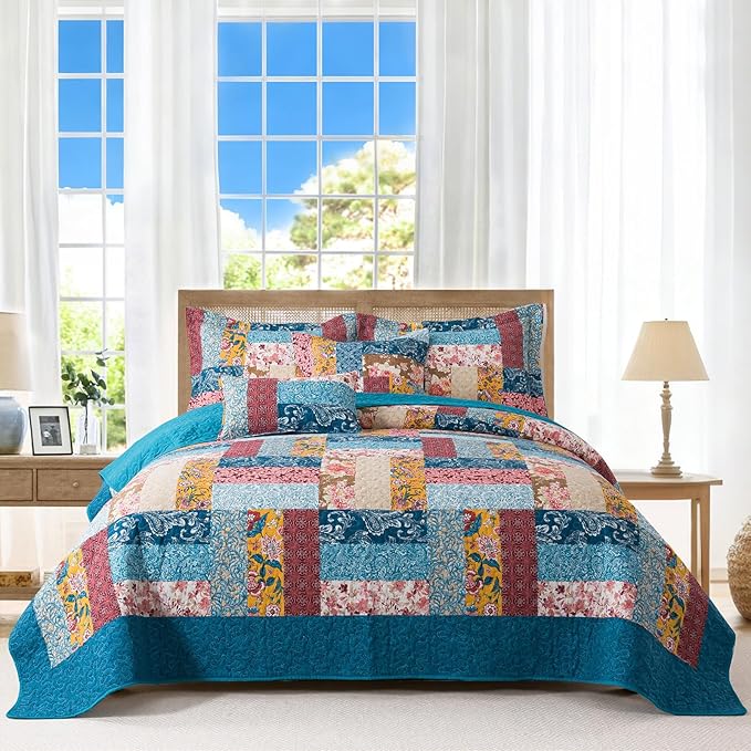 BEDIFANY Cotton California King Quilt Set by BEDIFANY