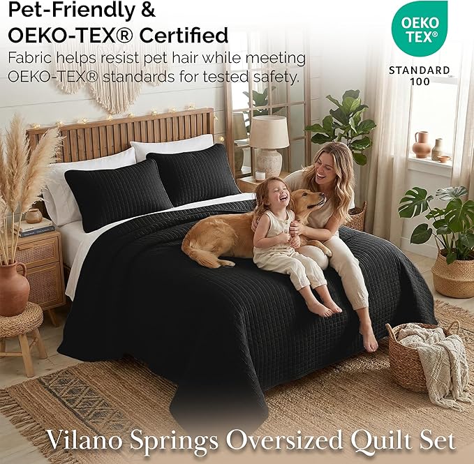 Southshore Fine Living, Inc. Oversized King Quilt Bedding Set, Microfiber Quilts - Image 5